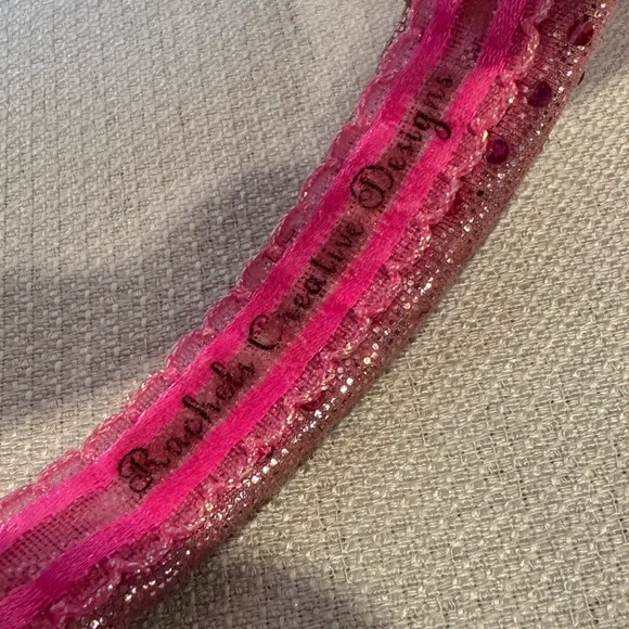 Homemade Headband w/Pink Sequined Sparkly Mouse Ears - Picture 6 of 11